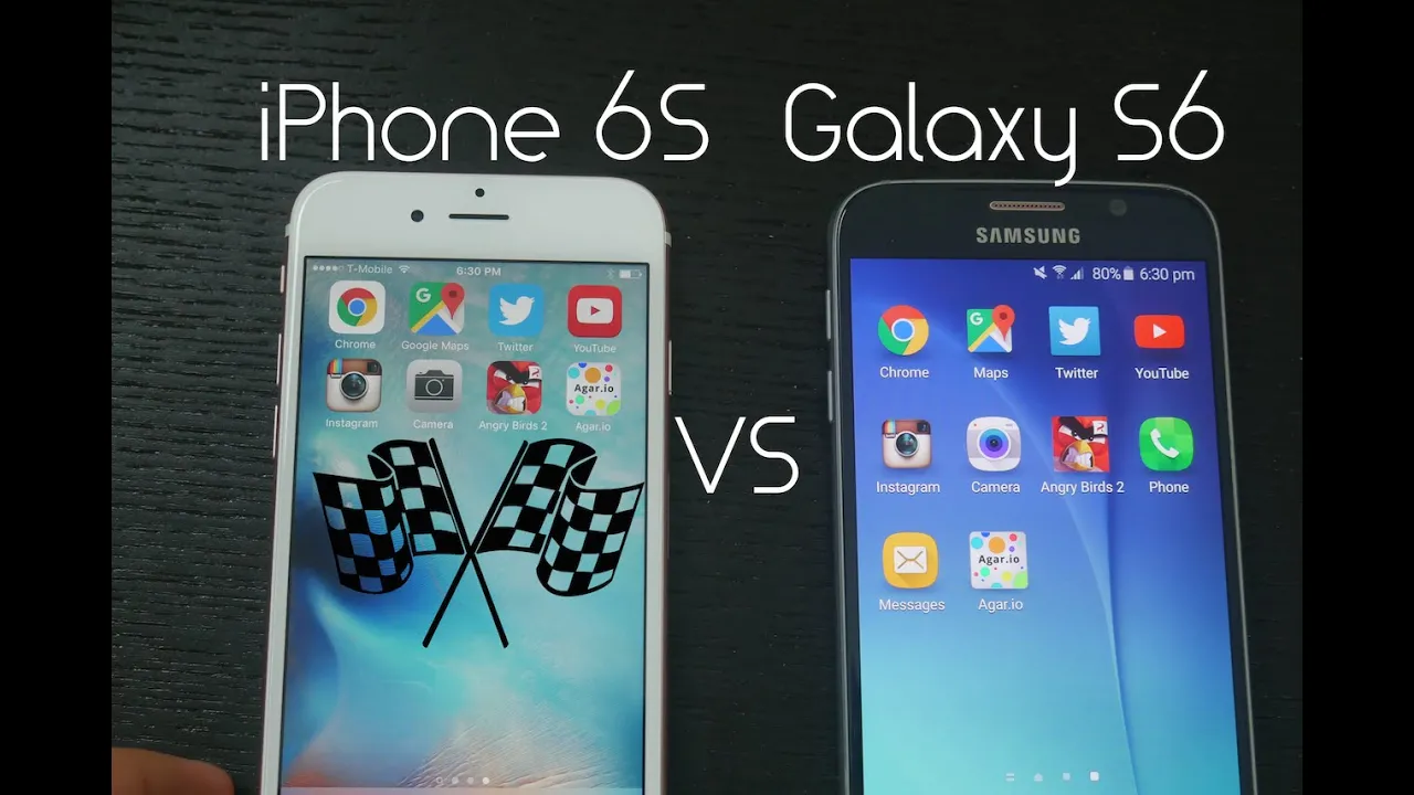 How Does The Samsung Galaxy S6 Edge VS iPhone 6 Compare? Camera, Speed Test, Battery & Features Revi. 