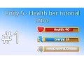 1 Unity 5 health bar tutorial - Intro