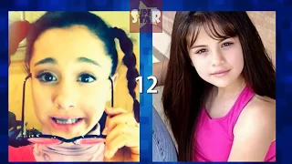 ariana grande vs selena gomez transformation from 1 to 25 years old olivia bayona