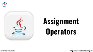 Assignment Operators in Java Java Tutorial For Beginners Java Assignment Operator