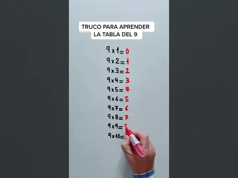Truco tabla del 9
