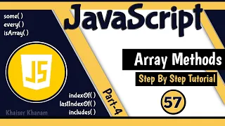 Array Methods - Part 4 JavaScript Tutorial for Beginners