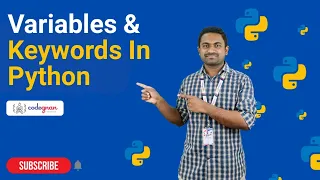Variables and Keywords in Python Python Tutorials - 2022 Codegnan
