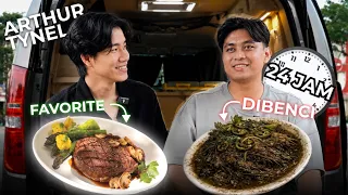 24 JAM Makan Makanan yang Dibenci Koko Kembar ft. @arthurtynel