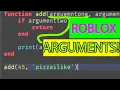 ROBLOX CODING TUTORIAL ARGUMENTS and parameters