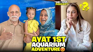 Controversy Cleared 🙏 || Ayat Got Excited In Dubai's Biggest Aquarium🌹❤️