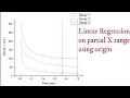 Linear Regression On Partial X Range linear regression in origin