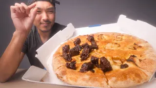 none pizza with left beef - Eating A Meme