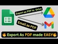 Export Google Sheet as PDF and Email It
