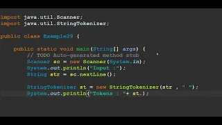 What does count tokens do in Java String in java