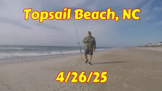 Topsail Beach NC Surf fishing 25