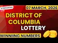 District of Columbia Midday Lottery Results For - 07 Mar 2026