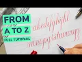 Calligraphy Alphabet For Beginners - a to z With Brush Pen Tutorial