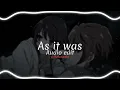 Download Lagu As it was - Harry styles [Edit audio]