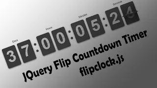 JQuery Flip Countdown Timer - flipclockjs NoorHUB