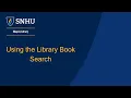 Using the Library Book Search