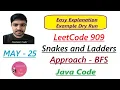 Snakes and Ladders LeetCode 909 BFS Java Code Developer Coder