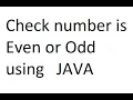 Learn Java how to find the number is even or odd in java Learn Basic Java Codes -08