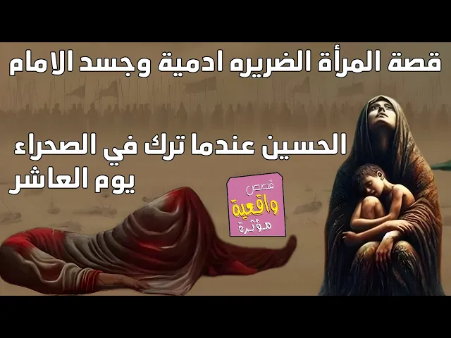 ⁣قصة تقشعر الجسم - المرأة الضريره اسمها ادمية وجسد الامام الحسين عندما ترك في الصحراء يوم العاشر