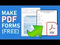 Create Fillable PDF Files Forms with Free and Open Source Software LibreOffice Writer