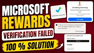 Microsoft Rewards Bing Verification FAILED Please Scan The Code Again Fix Overwatch Gift Card