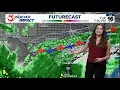 A few showers and storms today with coverage increasing tomorrow