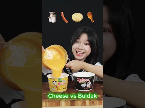 Cheese vs Buldak Spicy Challenge! 🧀🔥