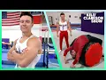 Olympic Gymnast Brody Malone Tries To Teach Lawrence How To Backflip Chasing Gold