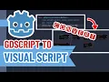 Learn to convert GDscript to Visual Script in Godot 4