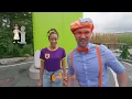 Blippi and Meekah Visit the Space Needle Playground! Educational Videos for Kids