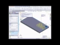 SolidWorks Tutorials - Modeling using the linear pattern tool