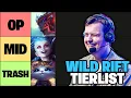 NEW TIER LIST for PATCH 7 2C - Wild Rift