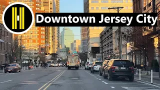 Downtown Jersey City Sunset Drive 4K - New Jersey s Most Expensive City