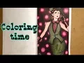 Coloring time vogue 1950s adult coloring book