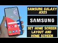 Samsung Galaxy A52s - Home screen layout and Home Screen Settings