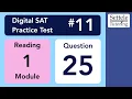 Digital SAT 11 Reading Module 1 Question 25