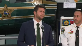 Attorney General James Uthmeier hosting news conference at the Pinellas County Sheriff s Office