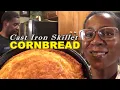 Cast Iron Skillet Cornbread Moist Delicious Homemade