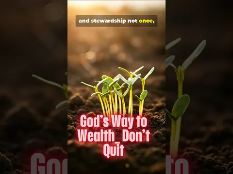 God’s Way to Wealth  Don’t Quit  v47r