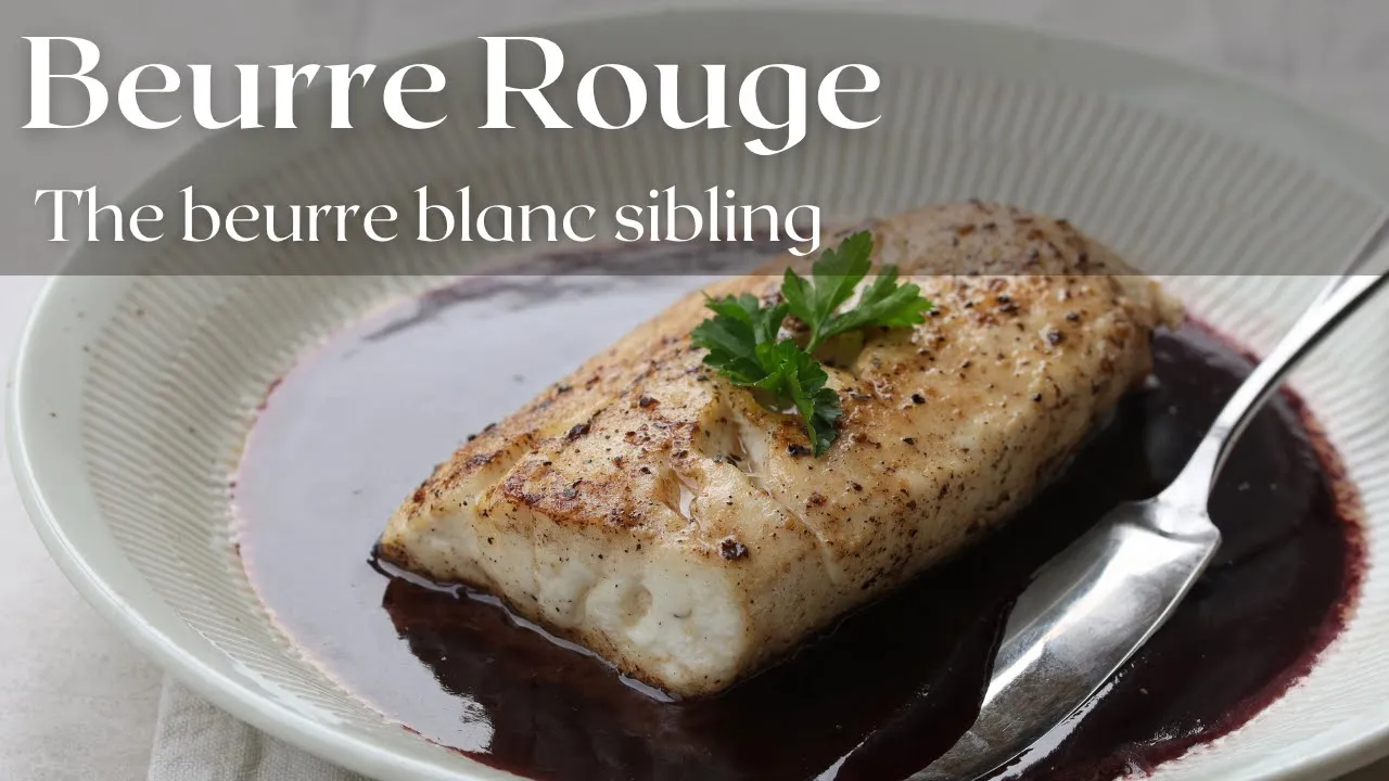  Like a Beurre Blanc but with Red Wine 
