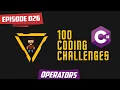 C Episode 26 - Leap Year Operators 100 Coding Challenges for beginners