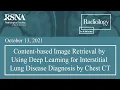 Content-based image retrieval using deep learning for interstitial lung disease diagnosis by CT