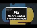 How To Fix Java and Python not found in CMD Fix not recognized as internal or external command