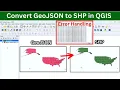 How to Convert GeoJSON JSON File to Shapefile in QGIS