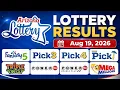 Arizona Lottery Results Today - August 19 2026