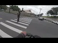 Riding around on my Razor Rambler 20 and I came across a bus accident