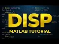 How to use disp command in matlabml mth643