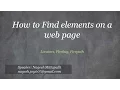 Find Elements on a webpage using locators Firebug Firepath