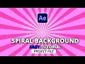 Cartoon Spiral Background After Effects Tutorial 2024 project file