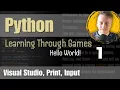 Python - Print and User Input Game On Learn Python from Scratch